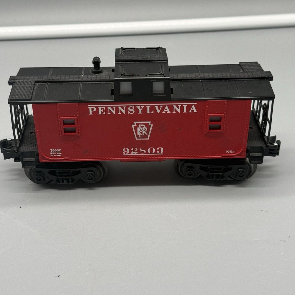 Lionel 36632 Pennsylvania PRR N6B Lighted Caboose 92803 O Gauge Train Car Untest